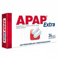 APAP EXTRA X 24 TABLETS